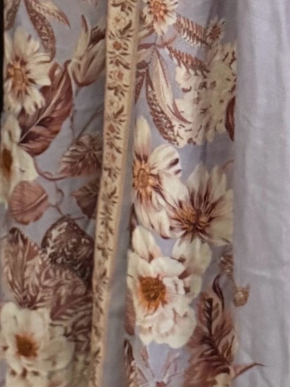 Caroline constas Sleeveless V-Neck Lavender Floral Maxi Dress - Picture 4 of 4